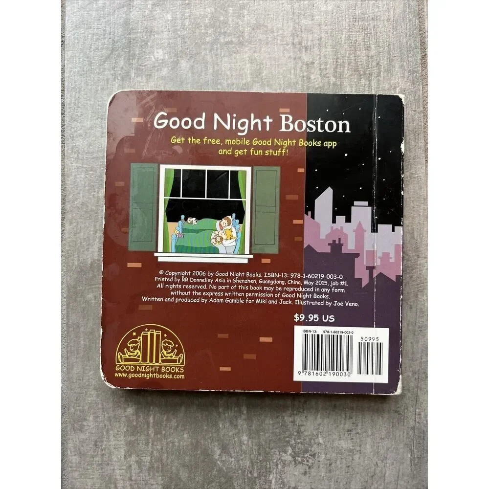 Good Night Boston; Good Night Our World - board book, Adam Gamble, GOOD